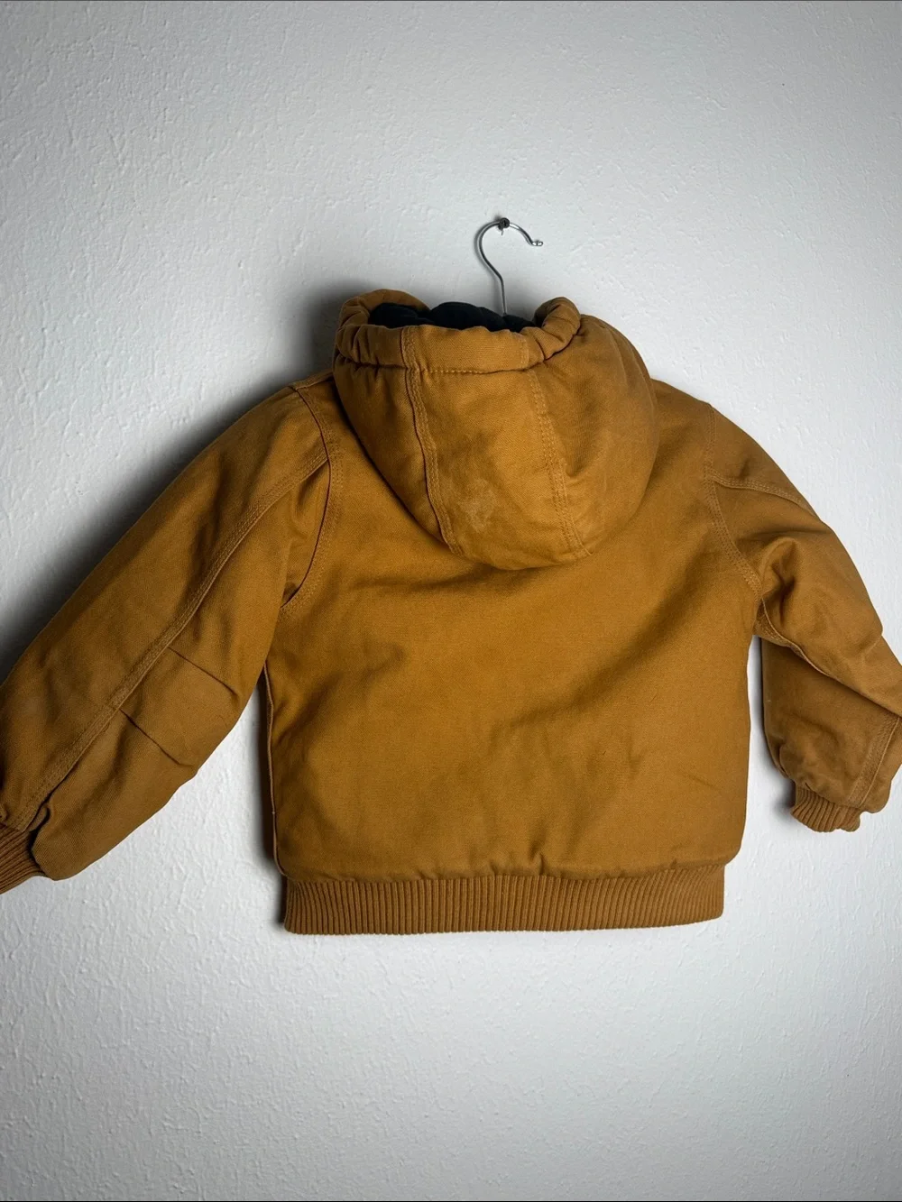 Carhartt Kids Hooded Zip Jacket in Brown Duck